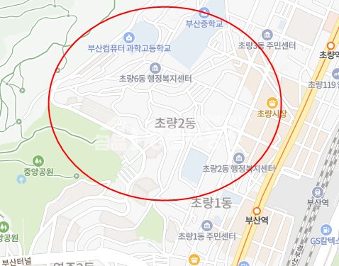 부산 동구 초량동 초량6동 행정복지센터 인근 임대료가 아주 싼 1층상가임대 월세 매물번호 10167 사진 1