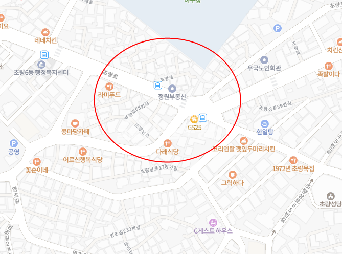 부산 동구 초량동 초량오거리 인근 이면도로 권리금이 없는 1층상가임대 월세 매물번호 10178 사진 1